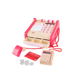 Hape Checkout Wooden Register Pretend & Play Role Play Set with Accessories