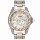 Fossil Original ES3204 Women's Riley Two-Tone Stainless Steel Watch 38mm
