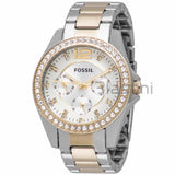 Fossil Original ES3204 Women's Riley Two-Tone Stainless Steel Watch 38mm