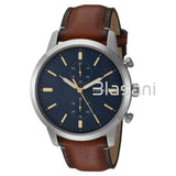 Fossil FS5279 Men's Townsman Chronograph Brown Leather Watch 44mm