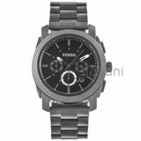 Fossil FS4662 Men's Machine Stainless Steel Gray Chronograph Watch 45mm