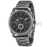 Fossil FS4662 Men's Machine Stainless Steel Gray Chronograph Watch 45mm