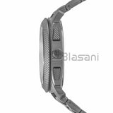 Fossil FS4662 Men's Machine Stainless Steel Gray Chronograph Watch 45mm