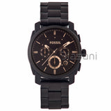 Fossil Original FS4682 Men's Machine Black Stainless Chronograph Watch 42mm