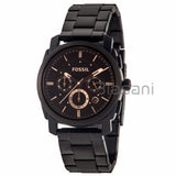 Fossil Original FS4682 Men's Machine Black Stainless Chronograph Watch 42mm