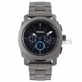 Fossil FS4931 Men's Machine Stainless Steel Smoke Chronograph Watch 45mm