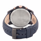 Fossil FS5061 Men's Grant Chronograph Blue Leather Watch 44mm