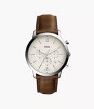 Fossil Original FS5380 Men's Neutra Chronograph Brown Leather Watch 44mm