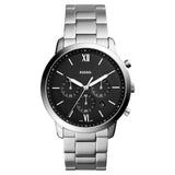 Fossil Original FS5384 Men's Neutra Chronograph Silver Stainless Steel Watch 44mm