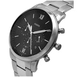 Fossil Original FS5384 Men's Neutra Chronograph Silver Stainless Steel Watch 44mm