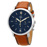 Fossil Original FS5453 Men's Neutra Chronograph Brown Leather Watch 44mm
