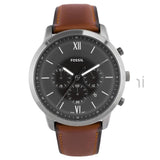 Fossil Original FS5512 Men's Neutra Chronograph Brown Leather Watch 44mm