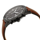 Fossil FS5522 Men's Townsman Chronograph Brown Leather Watch 44mm