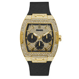 Guess GW0048G2 Men's Phoenix Gold Glitz Silicone Band Multi-Function Watch 43mm