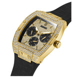 Guess GW0048G2 Men's Phoenix Gold Glitz Silicone Band Multi-Function Watch 43mm