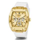 Guess GW0202G6 Men's Phoenix Gold Stainless Steel Silicone Multi-Function Watch 42mm