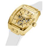 Guess GW0202G6 Men's Phoenix Gold Stainless Steel Silicone Multi-Function Watch 42mm