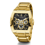 Guess GW0456G1 Men's Phoenix Tunneau Gold Stainless Steel Multi-Function Watch 42mm