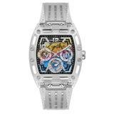 Guess GW0499G3 Men's Phoenix Tunneau Clear Silicone Multi-Function Watch 44mm