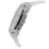 Guess GW0499G3 Men's Phoenix Tunneau Clear Silicone Multi-Function Watch 44mm