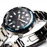 Seiko 5 Sports Series Automatic SRPC63 Bottle Cap Blue Stainless Steel Watch 42.5mm