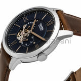 Fossil ME3110 Men's Townsman Automatic Brown Leather Watch 44mm