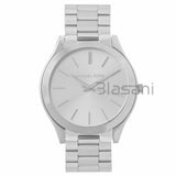 Michael Kors Original MK3178 Women's Slim Runway Silver Stainless Steel Watch 42mm