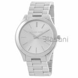 Michael Kors Original MK3178 Women's Slim Runway Silver Stainless Steel Watch 42mm