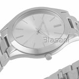 Michael Kors Original MK3178 Women's Slim Runway Silver Stainless Steel Watch 42mm
