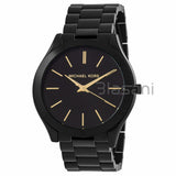 Michael Kors Original MK3221 Women's Slim Runway Black Stainless Steel Watch 42mm