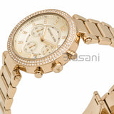 Michael Kors Original MK5354 Women's Parker Gold Crystal Stainless Steel Watch