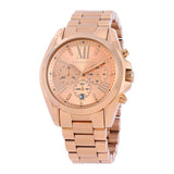 Michael Kors Original MK5503 Women's Bradshaw Rose Gold Stainless St Chrono Watch 43mm