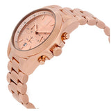 Michael Kors Original MK5503 Women's Bradshaw Rose Gold Stainless St Chrono Watch 43mm