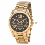 Michael Kors Original MK5739 Women's Bradshaw Gold Black Dial Chronograph Watch