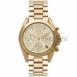 Michael Kors Original MK5798 Women's Mini Bradshaw Gold Chronograph Watch 36mm