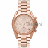 Michael Kors Original MK5799 Women's Bradshaw Rose Gold Chrono Watch 36mm