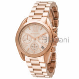 Michael Kors Original MK5799 Women's Bradshaw Rose Gold Chrono Watch 36mm