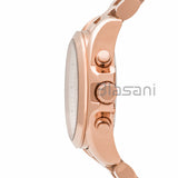 Michael Kors Original MK5799 Women's Bradshaw Rose Gold Chrono Watch 36mm