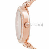 Michael Kors Original MK5865 Women's Parker Rose Gold Crystal Watch 39mm on