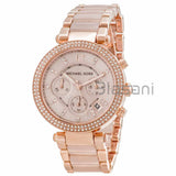 Michael Kors Original MK5896 Women's Parker Rose Gold Blush Crystal Watch