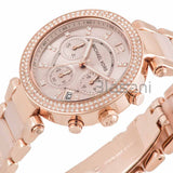 Michael Kors Original MK5896 Women's Parker Rose Gold Blush Crystal Watch