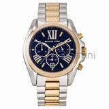 Michael Kors Original MK5976 Women's Bradshaw Two Tone Blue Dial Chronograph Watch