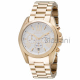 Michael Kors Original MK6266 Unisex Bradshaw Gold Stainless St Chrono Watch 43mm