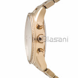 Michael Kors Original MK6356 Women's Ritz Gold Stainless Steel Chrono 37mm Watch
