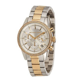 Michael Kors Original MK6474 Women's Ritz Two-Tone Stainless Steel Chrono 37mm Watch