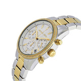 Michael Kors Original MK6474 Women's Ritz Two-Tone Stainless Steel Chrono 37mm Watch