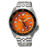 Seiko 5 SKX Automatic SSK005 GMT Sports Series Orange Stainless Steel Watch 42.5mm