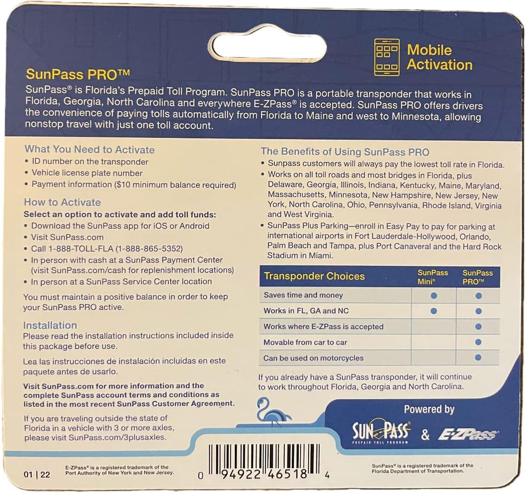 Sunpass Promo Code SunPass PRO Transponder Portable Prepaid Toll Program Works in Florida ...