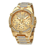 Guess W0799G2 Women's Frontier Gold Crystal Stainless Steel Multi-Function Watch 48mm