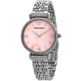 Emporio Armani AR1779 Women's Two-Hand Silver Stainless Steel Bracelet Watch